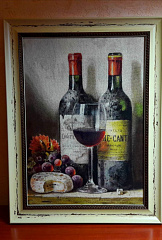 Б003-16 Натюрморт с винными бутылками