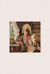 263-26_420 Боярышня у окна. Фрагмент.
