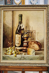 Б013-17 Рислинг, сыр и виноград