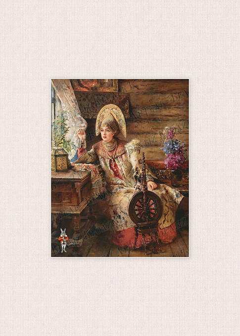 262-25_555 Боярышня у окна