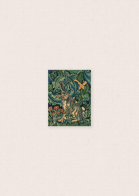 174-22 Заяц. Фрагмент гобелена "лес за гранью мира"